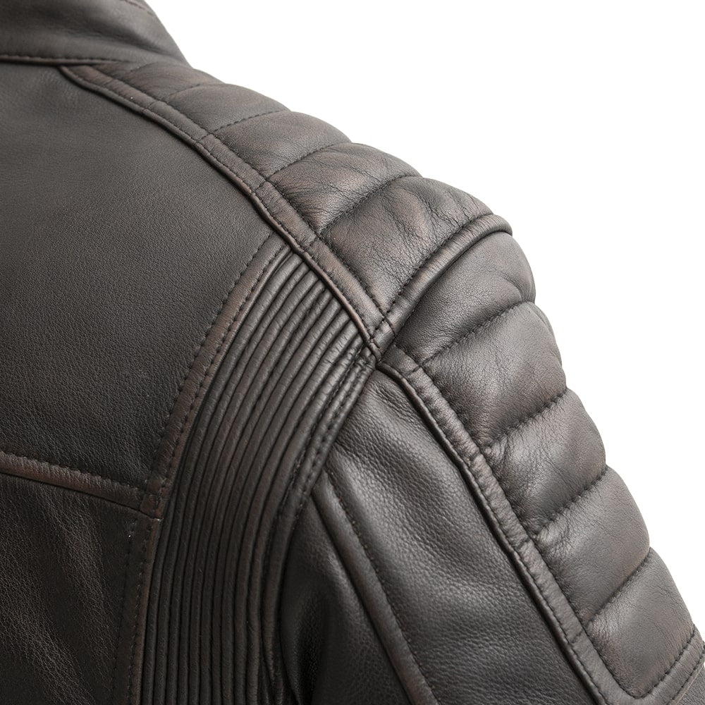 Crusader Men's Motorcycle Leather Jacket Men's Leather Jacket First Manufacturing Company   