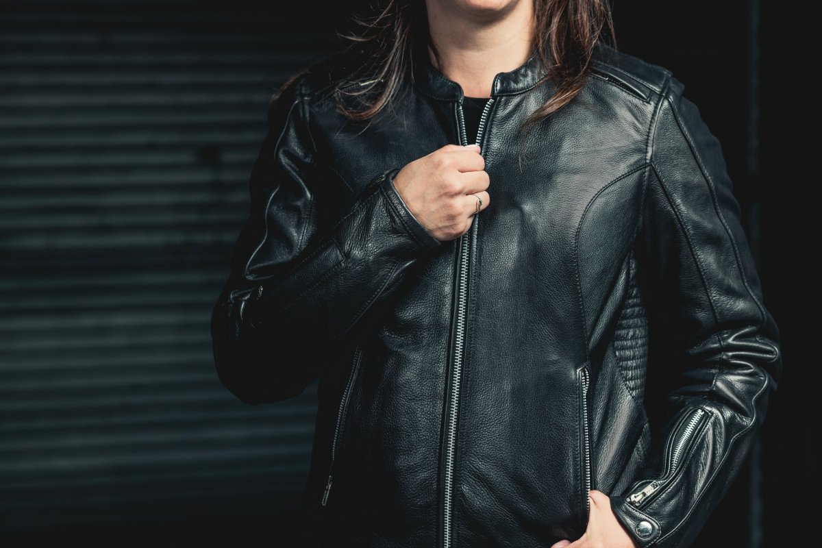 Cyclone - Women's Motorcycle Leather Jacket Women's Leather Jacket First Manufacturing Company   