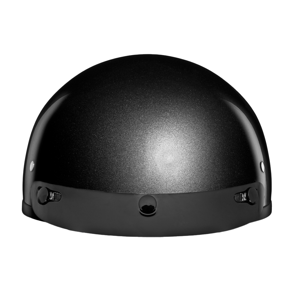 beanie dot approved motorcycle helmet Daytona Skull Cap Half Shell Helmet – Gun Metal Grey