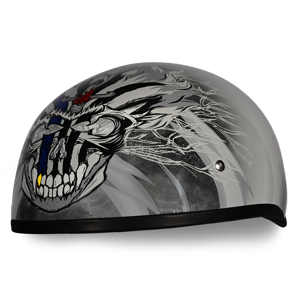 Daytona Skull Cap Thunder Half Face Motorcycle Helmet Daytona Skull Cap Thunder Half Face Motorcycle Helmet