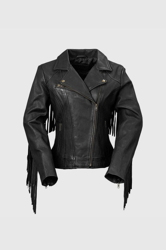 Daisy Womens Fashion Leather Jacket Black Women's Leather Jacket Whet Blu NYC XS Black 