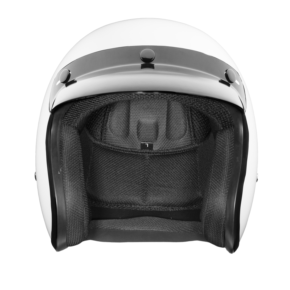 don quixote leather motorcycle helmets dot D.O.T. Daytona Cruiser- Hi-Gloss White 3XL