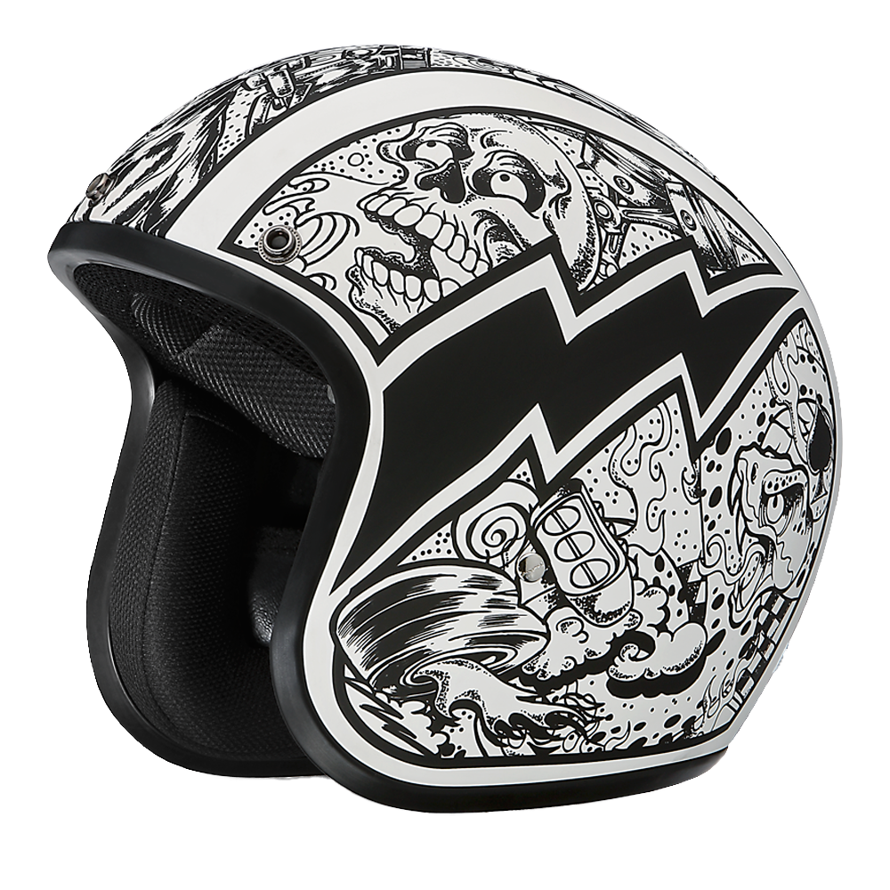dot approved open face motorcycle helmets Martian Genuine Real Carbon Fiber Full Helmet HB-B2 Op 1Storm Helmet The half Hot Leathers HLD1021 Lady Rider
