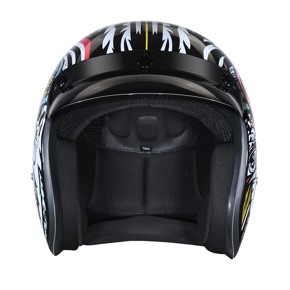 Daytona Cruiser Tribal Motorcycle Helmet, M