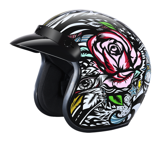 3/4 Helmets Extreme Biker Leather 3/4 Helmets Extreme Biker Leather