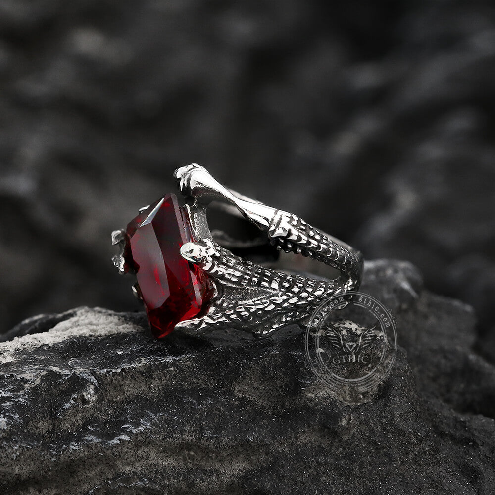 Dragon's Treasure Stainless Steel Ring – Extreme Biker Leather