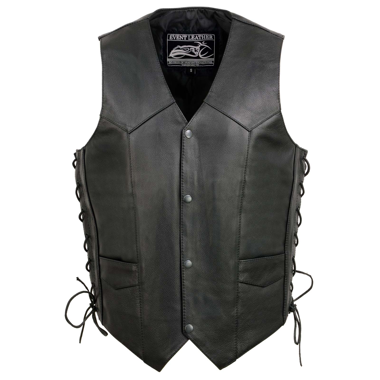 バイクウェア・装備 HEAVY FOR BIKERS leather vest Event Leather's ELM3900 Men's 100% Genuine Motorcycle Leather Vest
