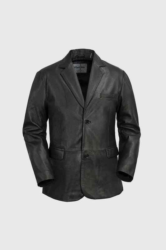 Esquire Mens Leather Jacket Black Men's Leather Jacket Whet Blu NYC XS BLACK 