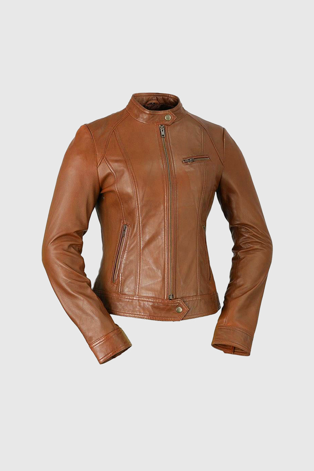 Favorite Women's Fashion Leather Jacket Whiskey (POS) Women's Leather Jacket Whet Blu NYC XS Whiskey 