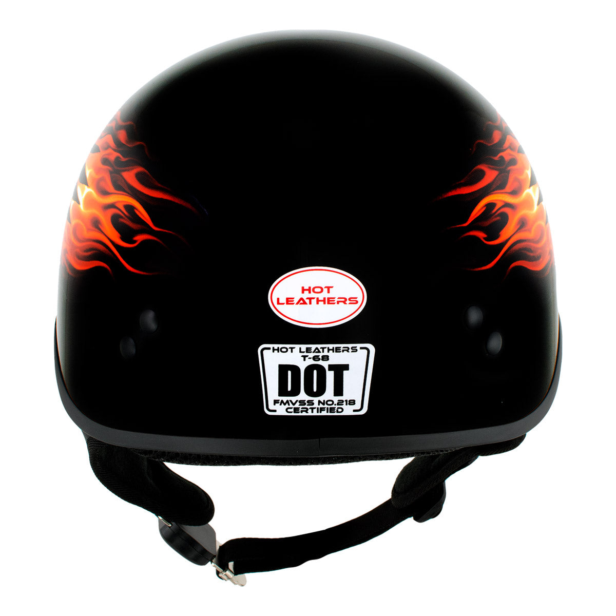 black motorcycle helmet too hot Hot Leathers HLD1006 Black Out Eagle Motorcycle DOT Approved Skull Cap Half Helmet Bikers