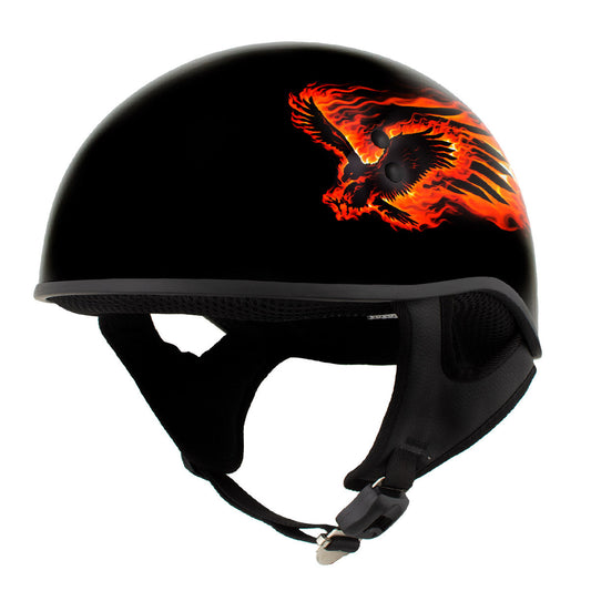 Half Helmets Extreme Biker Leather Half Helmets Extreme Biker Leather