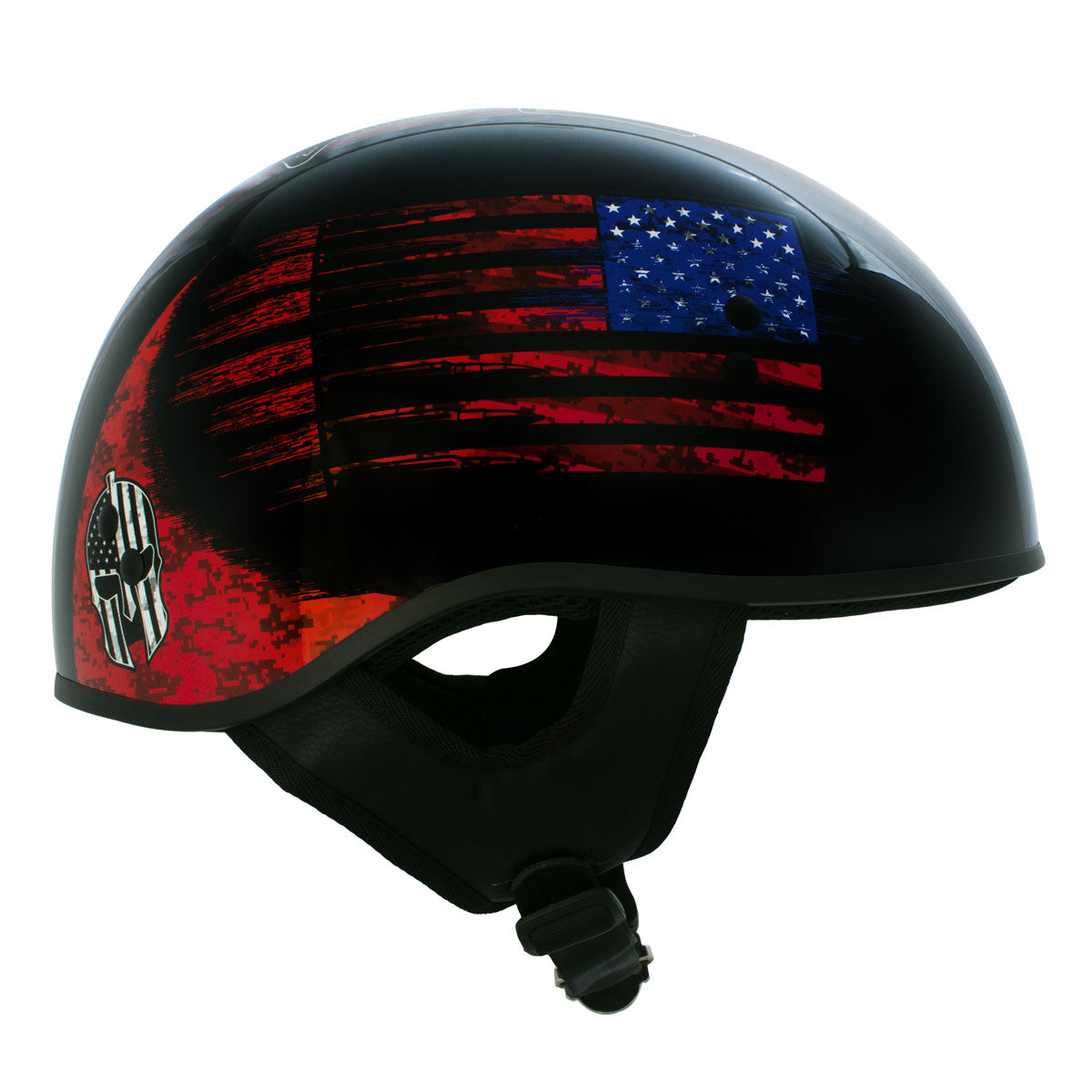 Hot Leathers HLD1044 Gloss Black Warrior Bullet Advanced DOT Skull Hal – Extreme Biker Leather Hot Leathers HLD1044 Gloss Black Warrior Bullet Advanced DOT Skull Hal – Extreme Biker Leather