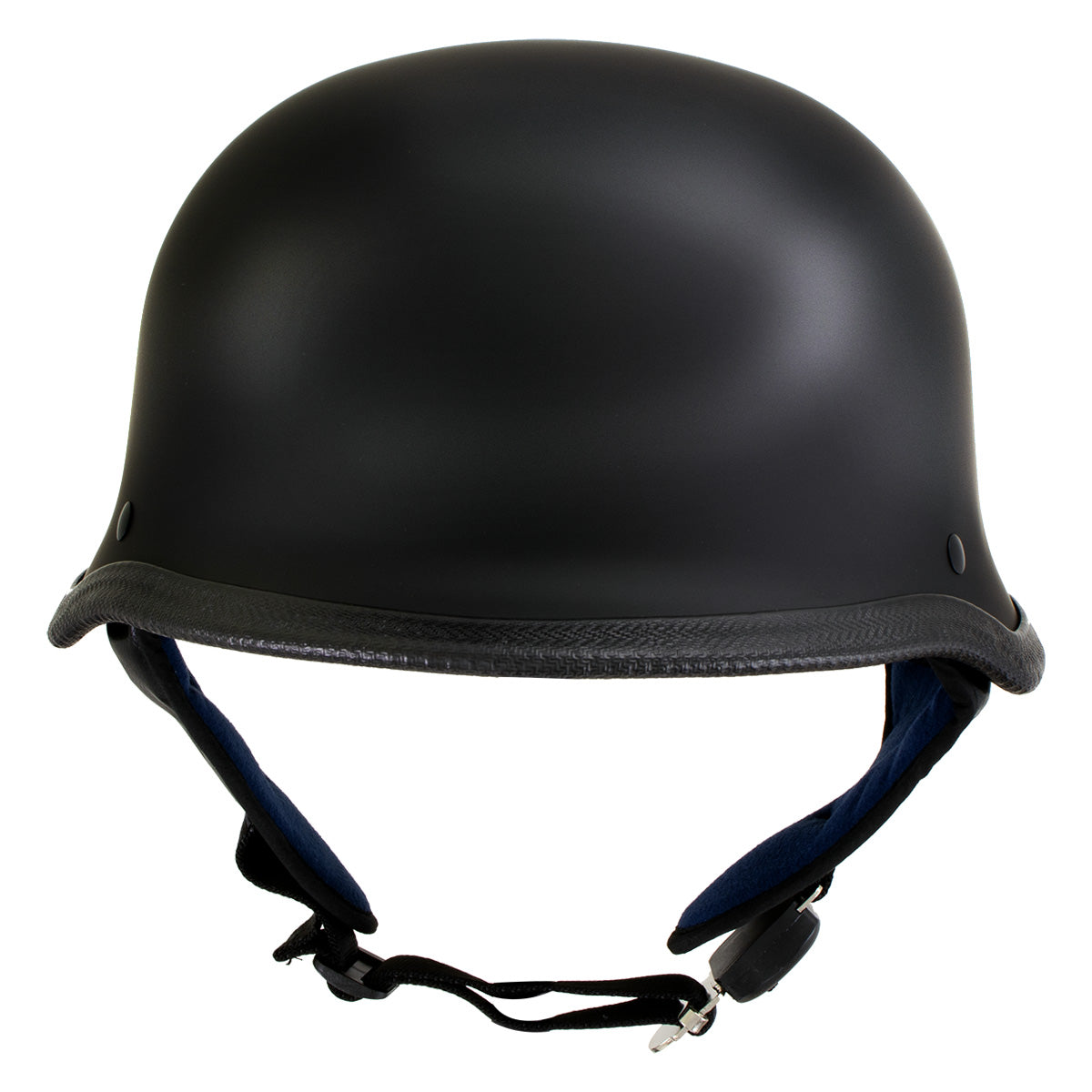 Hot Leathers Gloss Black The Hanz German Style Vintage Motorcycle