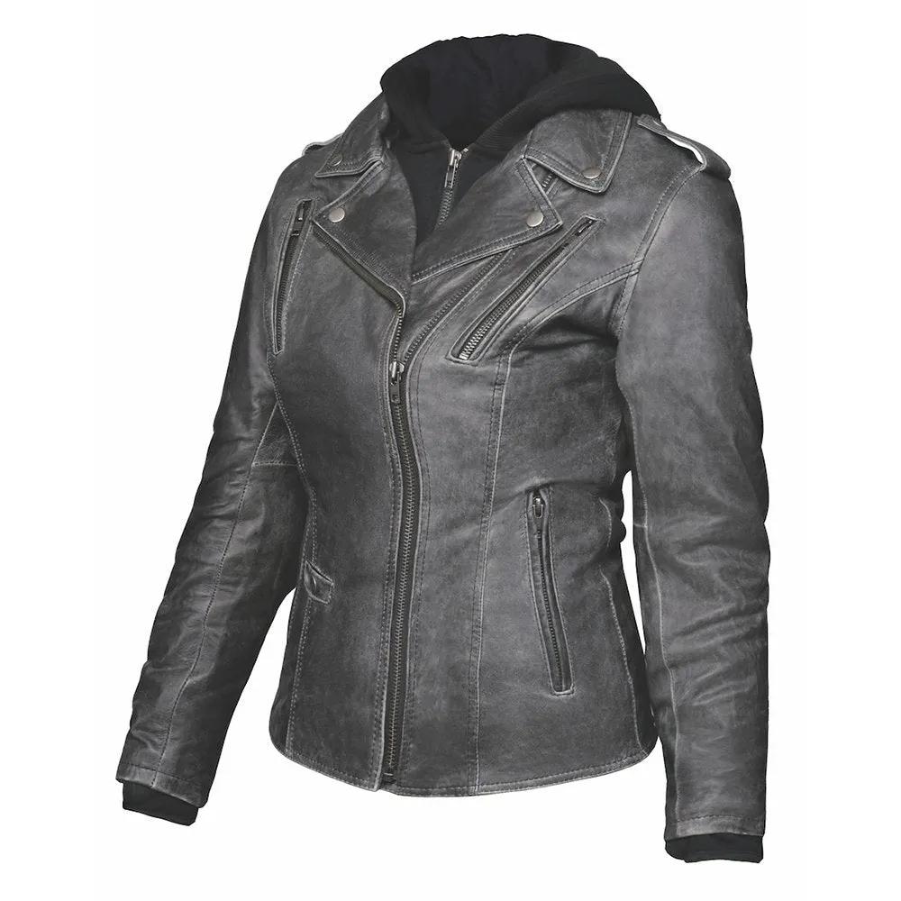 Stella - Ladies 3-in-1 Leather Jacket