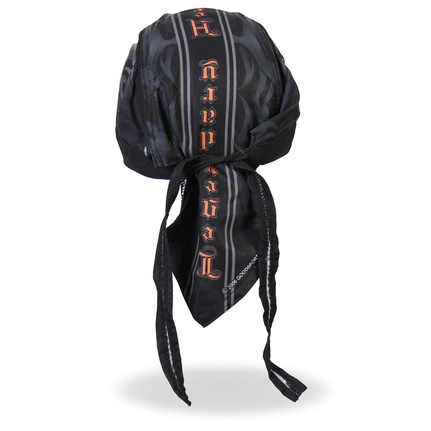 Hot Leathers Skull Face Legendary Heritage Lightweight Headwrap HWH1047