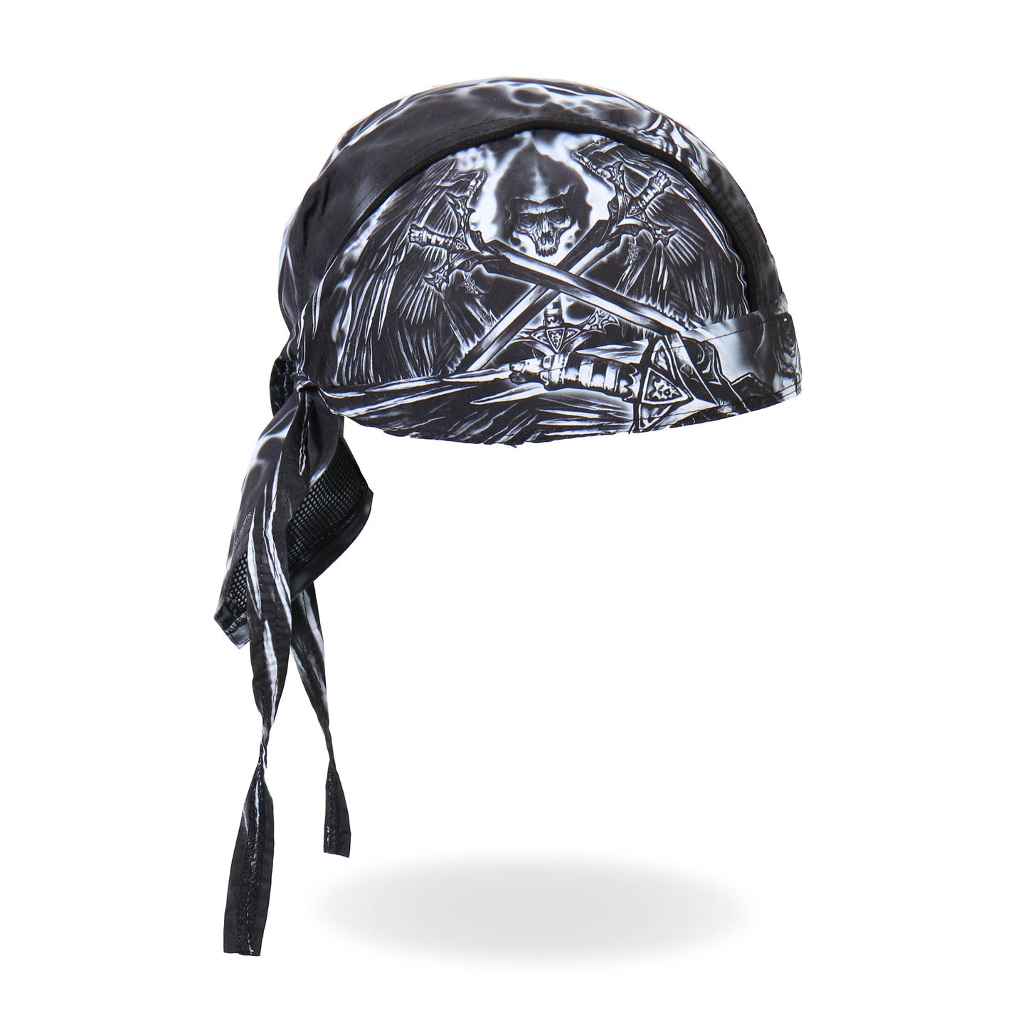 Hot Leathers Angel Of Death Wings and Swords Lightweight Headwrap HWH1072