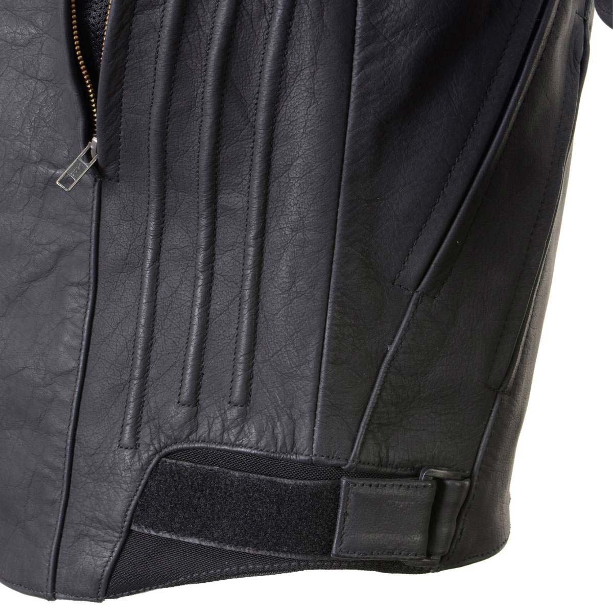 Milwaukee Leather Men's Endo Black Leather Motorcycle Jacket w/ CE Armor, Reflective Panels, Vents - LKM17023