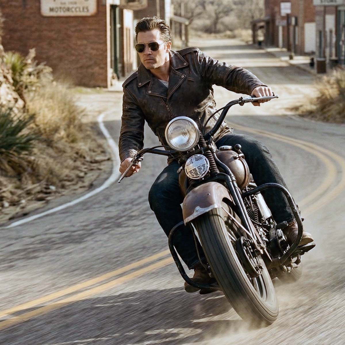 Milwaukee Leather Men's Live to Ride Classic Retro Brown Premium Leather CE Armored Motorcycle Jacket - Side Lace - LKM1707