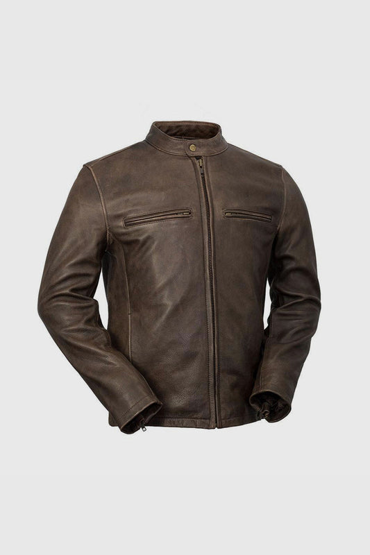 Maine Men's Leather Jacket (POS) Men's Leather Jacket Whet Blu NYC S  