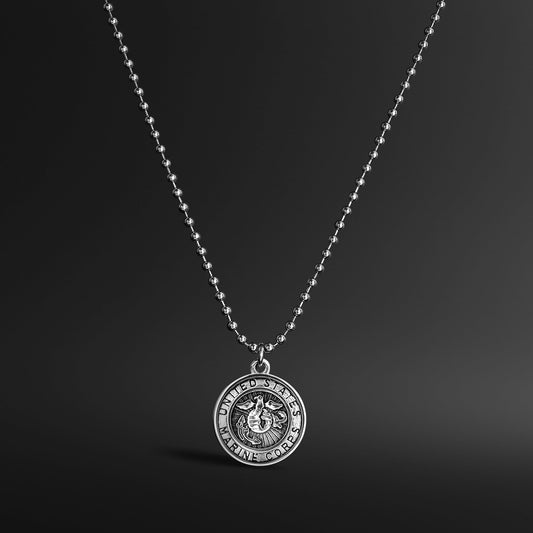 United States Marine Corps Stainless Steel Polished Pendant