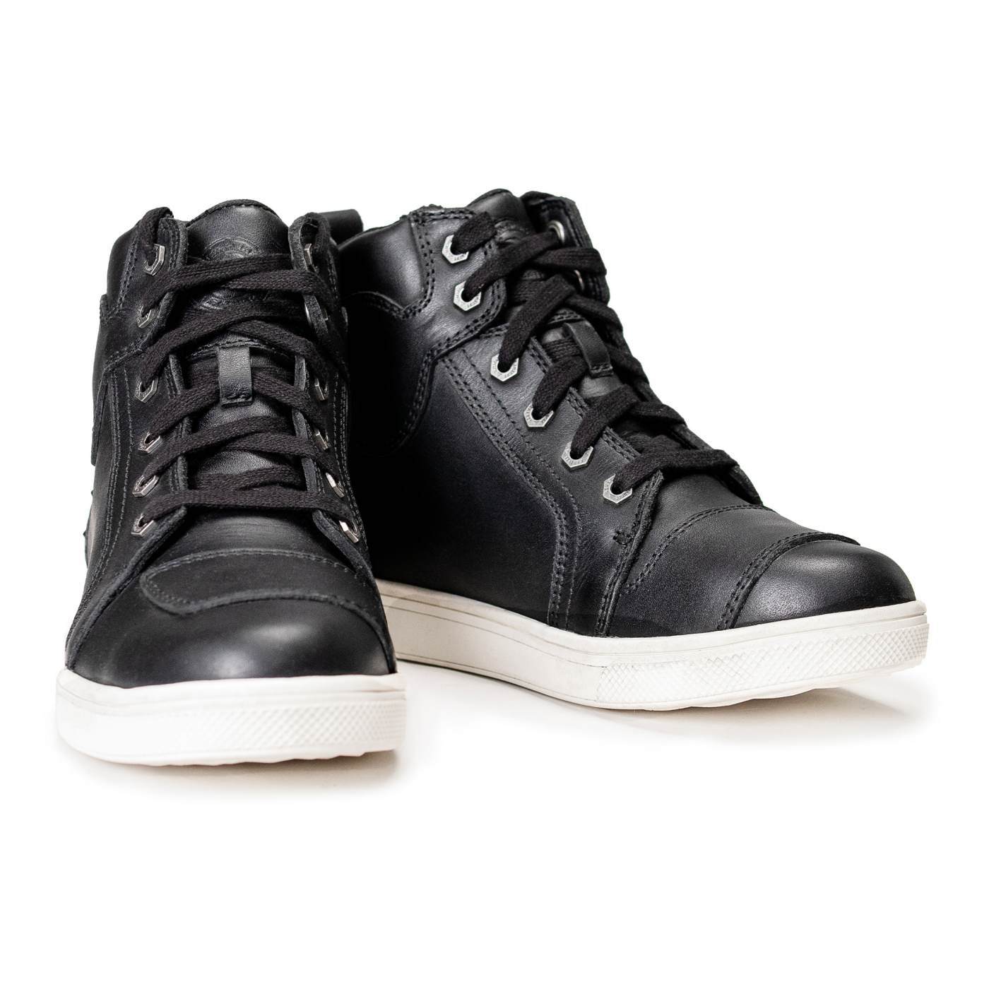 Milwaukee Leather Women's Thorn Black Leather Motorcycle Riding Shoes with Ankle Support - Shift Protection - MBL9329