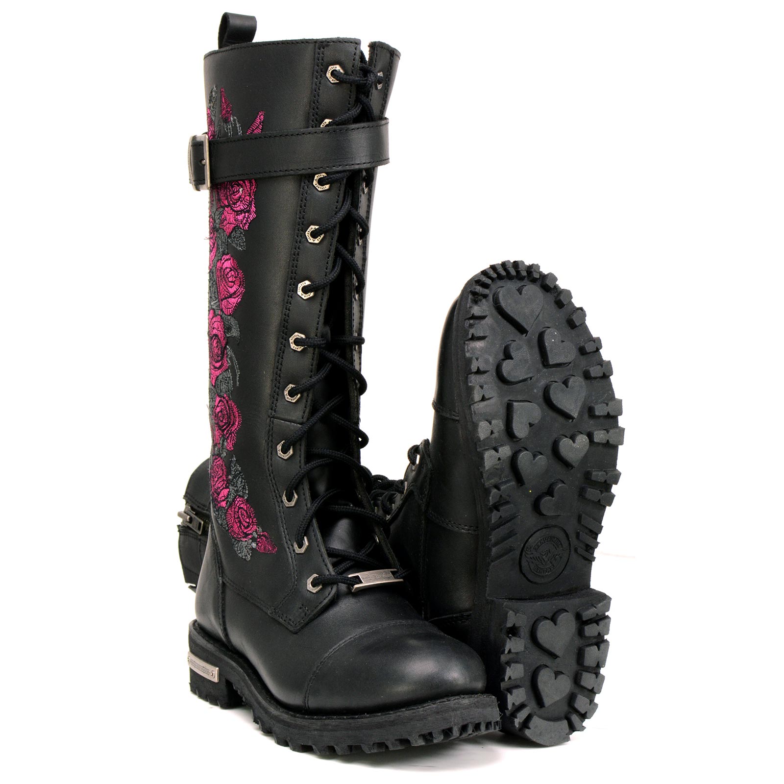 Womens fashion biker boots