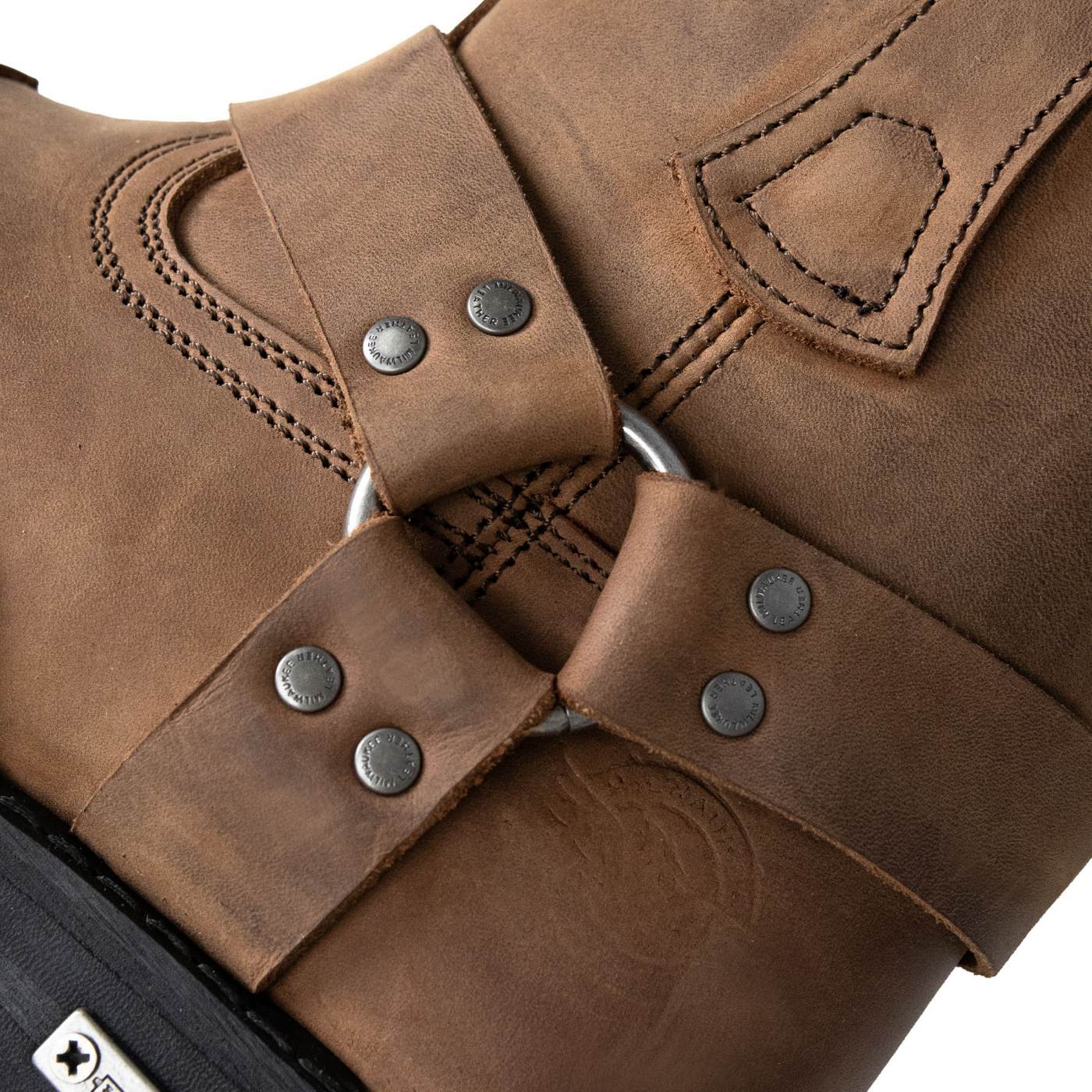 Milwaukee Leather Men's Copper Ridge Brown Suede Motorcycle