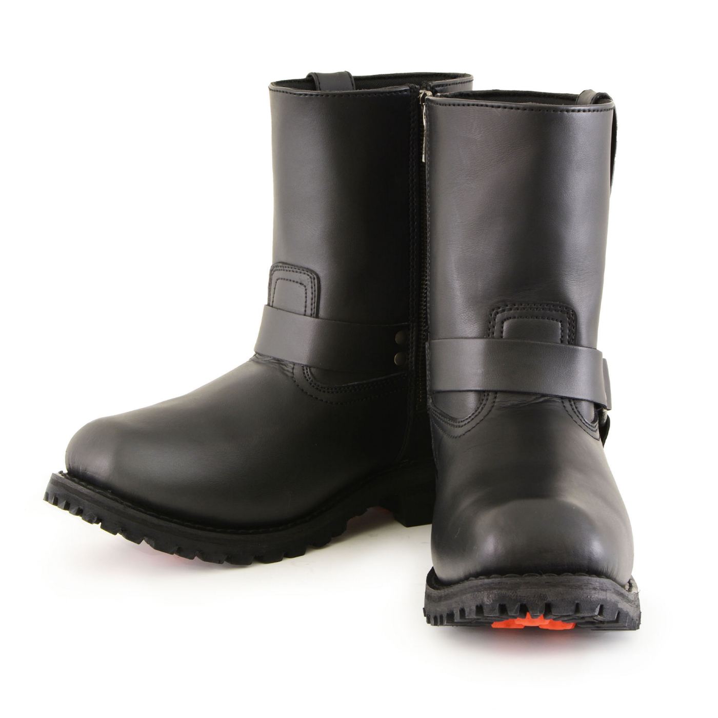 Milwaukee Leather Men's Outback Harness Motorcycle Boots - Full Grain Leather Riding Boots - MBM9068