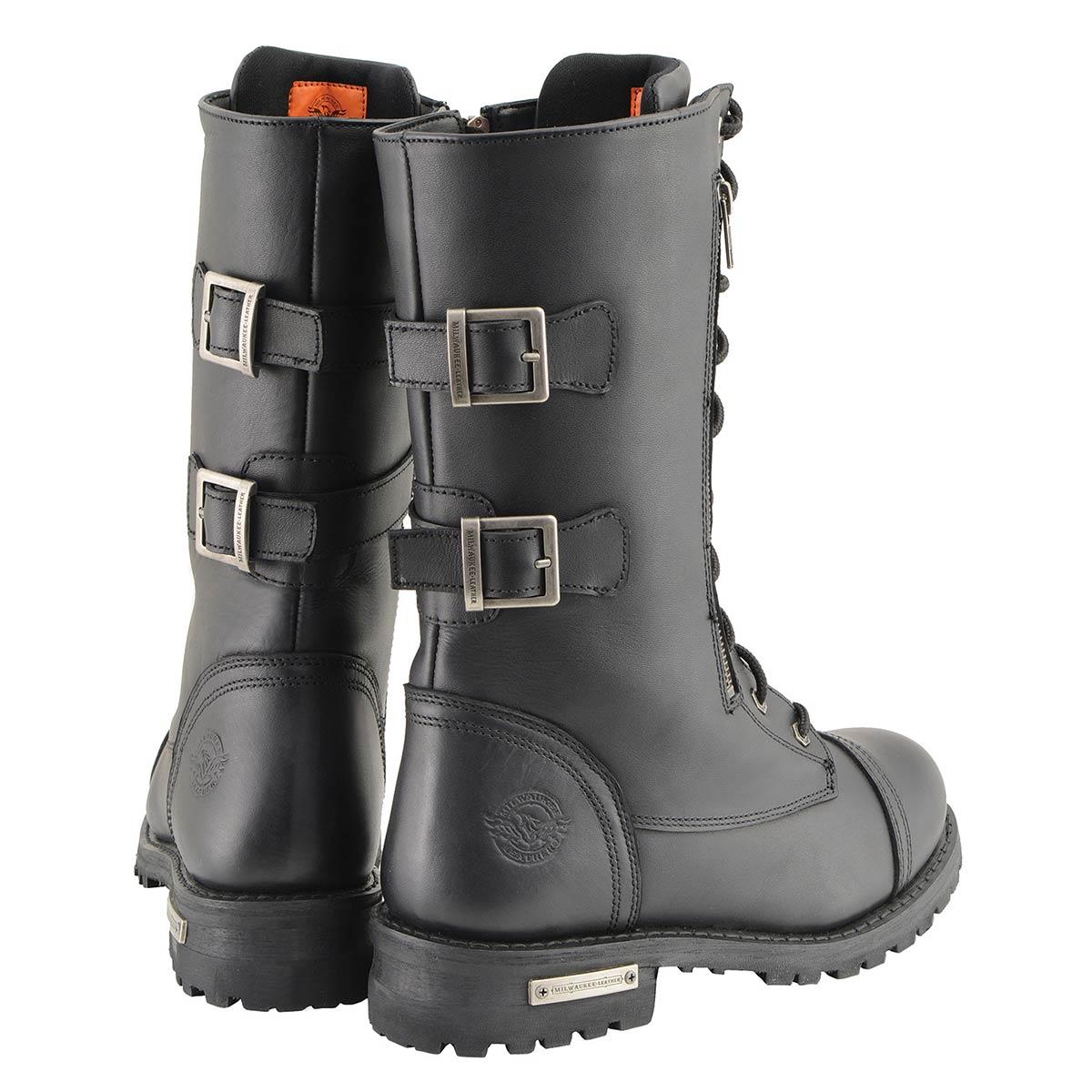 Milwaukee Leather ML1359 Men's Black Premium Leather Side La 888 B00iwhin84 Us
