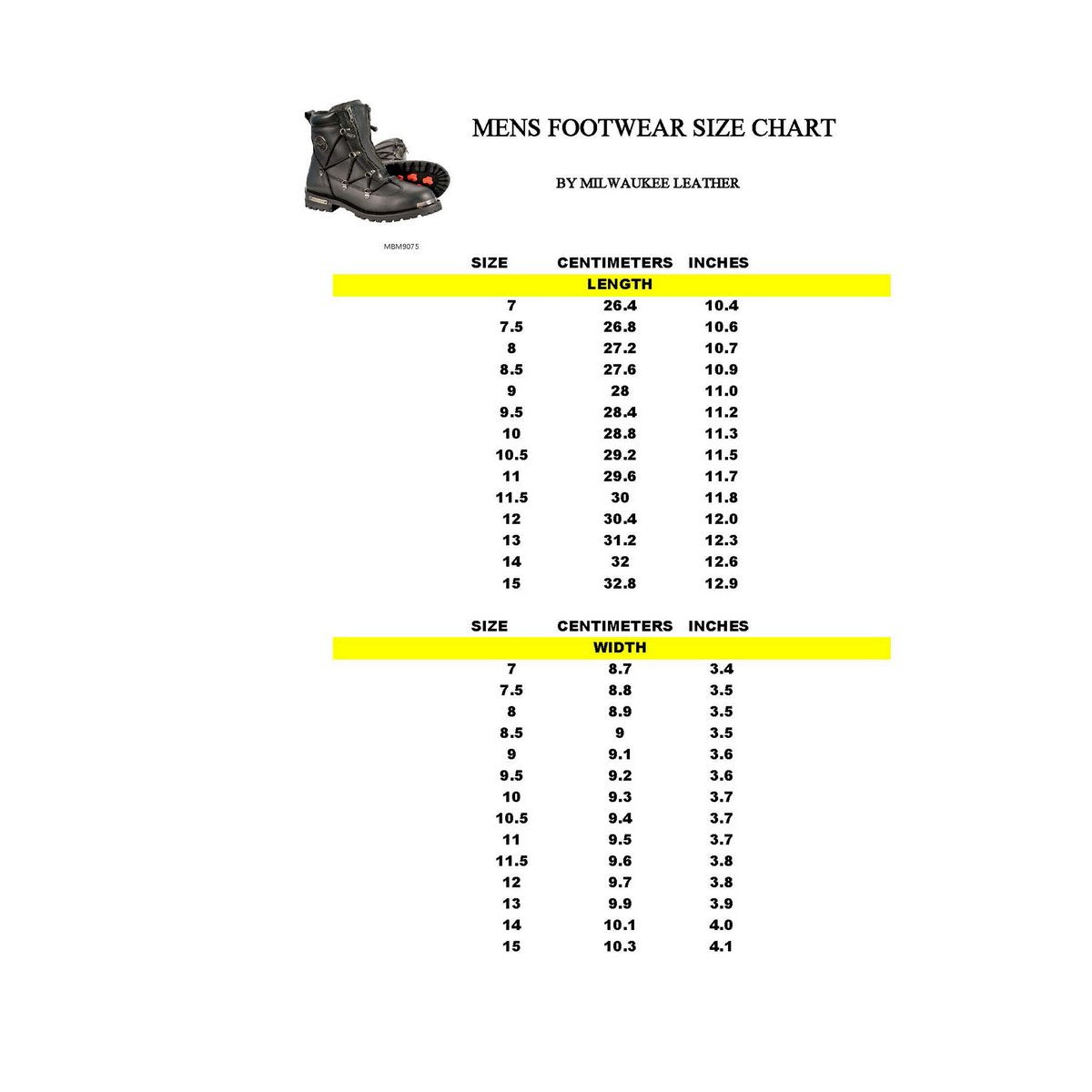 Milwaukee Leather MBM9075 Men's Black Leather 6-inch Plain Toe Dual Zipper Motorcycle Rider Boots