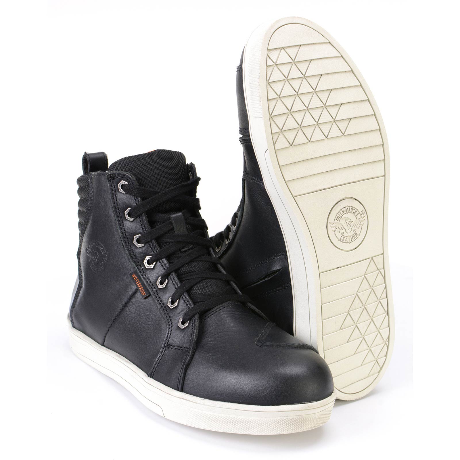 Milwaukee Leather MBM9114 Men's Black Waterproof Leather Street