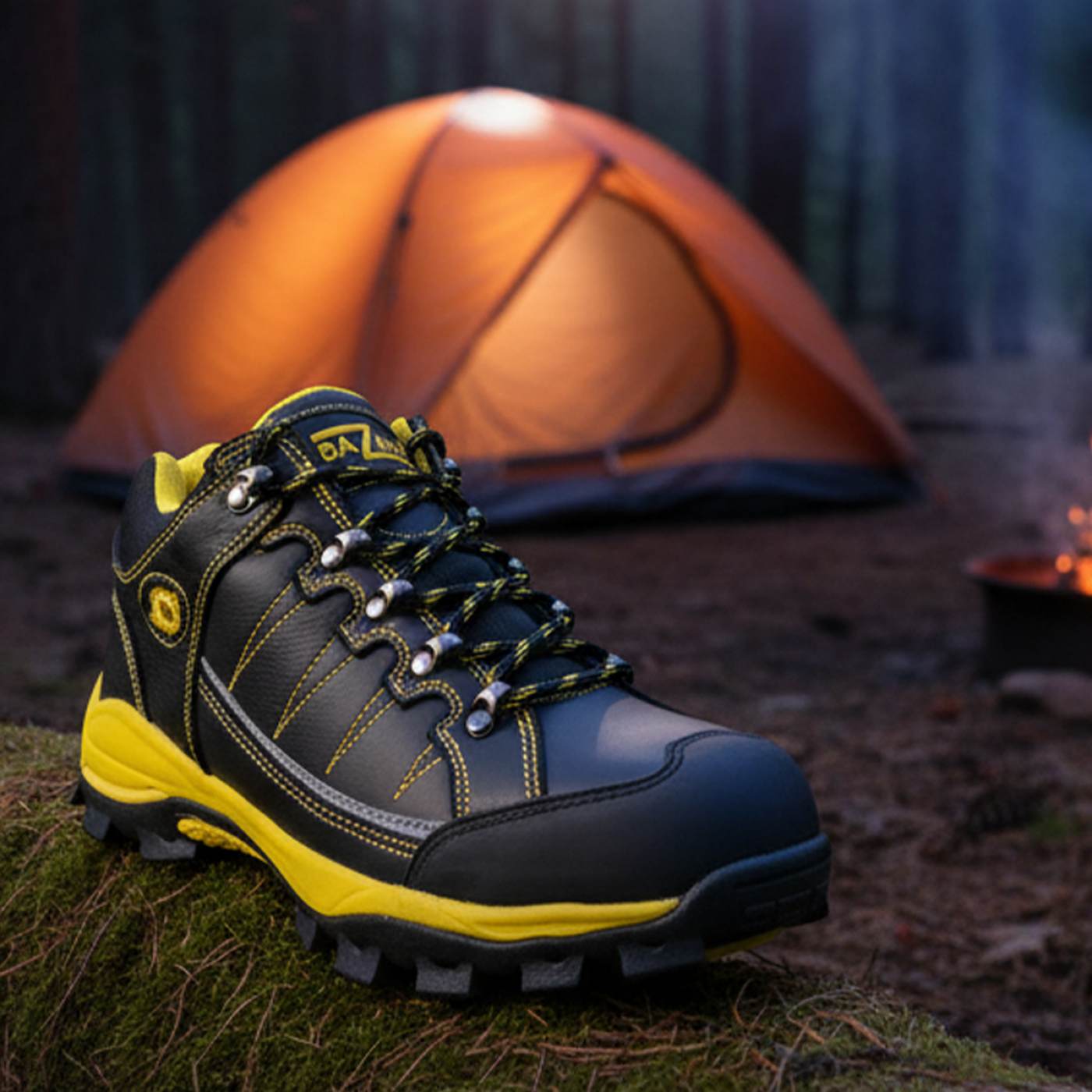 Bazalt MBM9120 Men’s Black Waterproof Frost‑Proof Full‑Grain Leather Outdoor Work Shoes