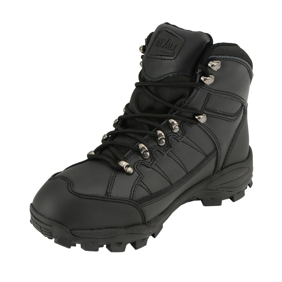 Bazalt MBM9128 Men's Black Water and Frost Proof Leather Lace-Up Work Boots