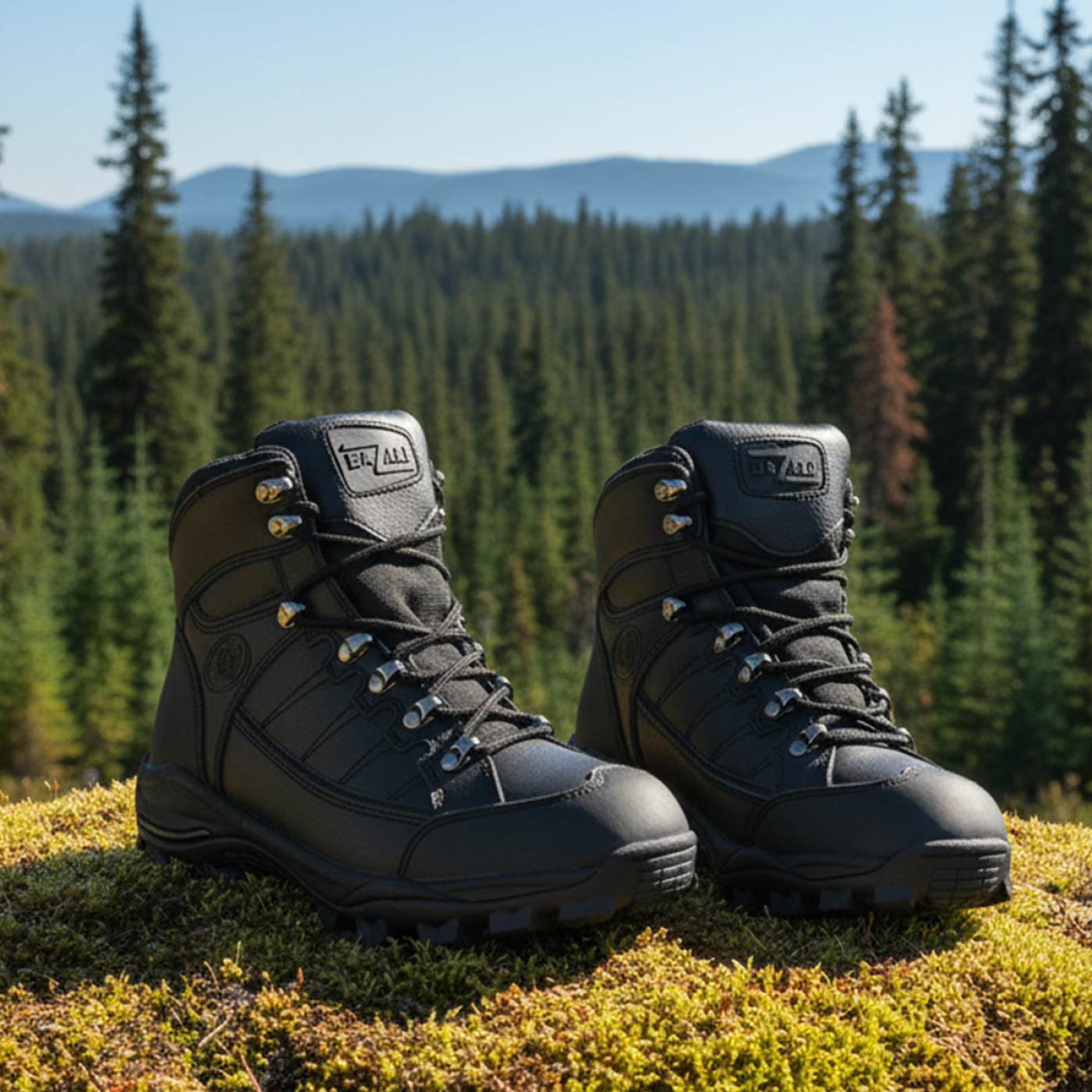 Bazalt MBM9128 Men’s Black Waterproof Frost-Proof Leather Lace-Up Work Boots