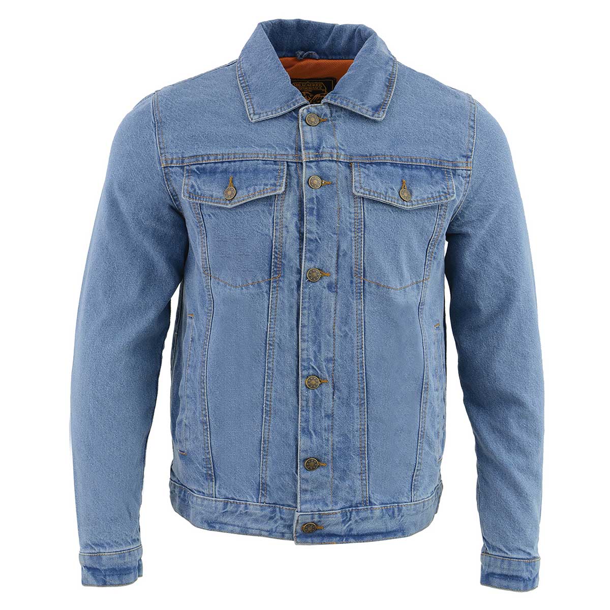 Milwaukee Leather MDM1015 Men's Blue Classic Denim Jean Jacket