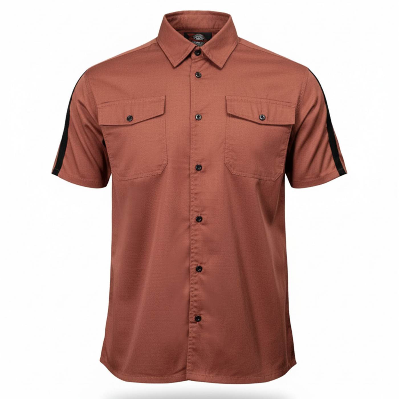 MMCC Men's Track Mark Classic Mechanic Button Up Shirt - Dual Chest Pockets - Microfiber Panel - MDM11624