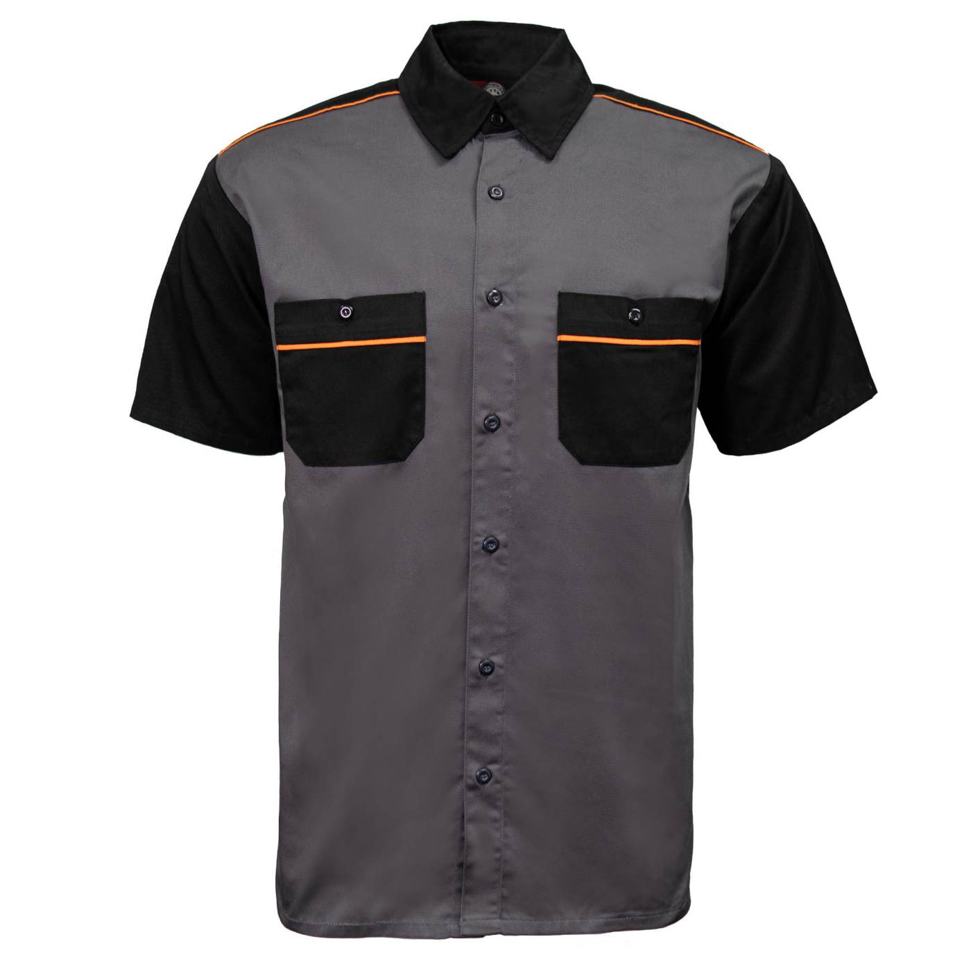 MMCC Men’s SwitchGear Mechanic Work Shirt - Short Sleeve Button Up Shop - 50/50 Cotton Poly Blend - MDM11654
