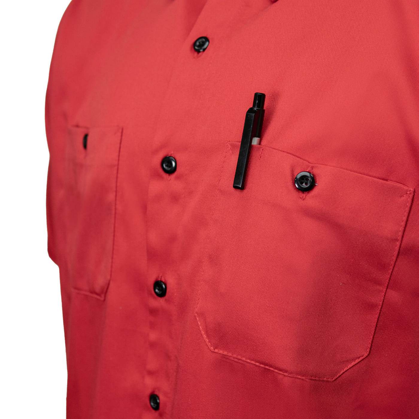 MMCC Men's Super Duty Red Mechanic Shirt - Microfiber Panel - MDM11663