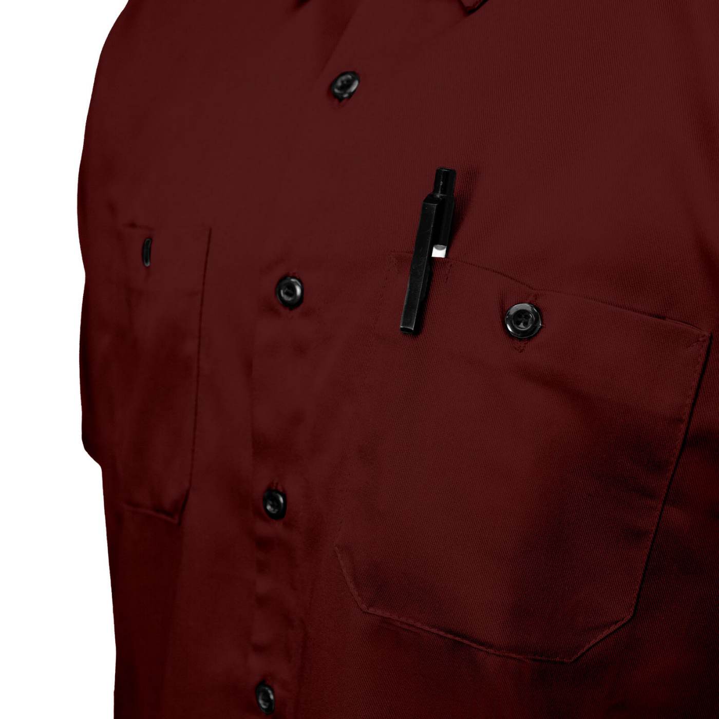 MMCC Men's Super Duty Burgundy Mechanic Shirt - Microfiber Panel - MDM11666