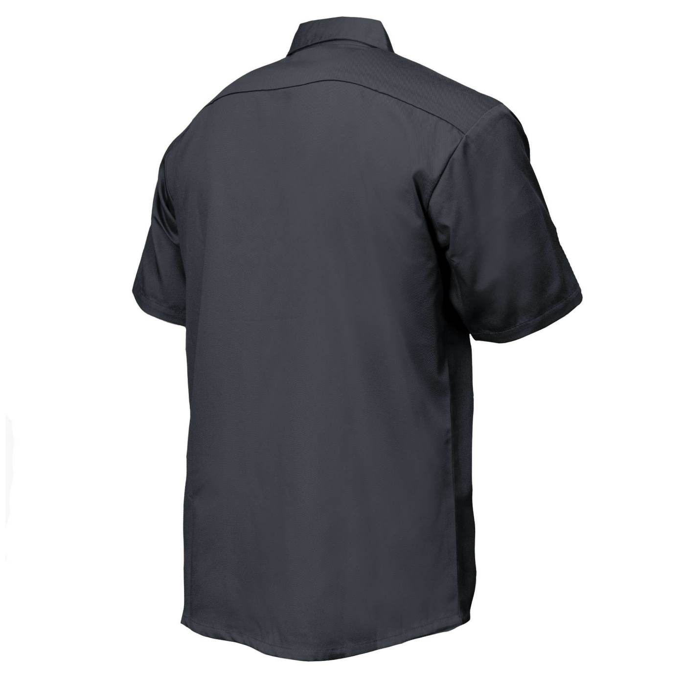 MMCC Men's Charcoal Super Duty Classic Mechanic Button Up Shirt - 2 Chest Pockets - Microfiber Panel - MDM11687