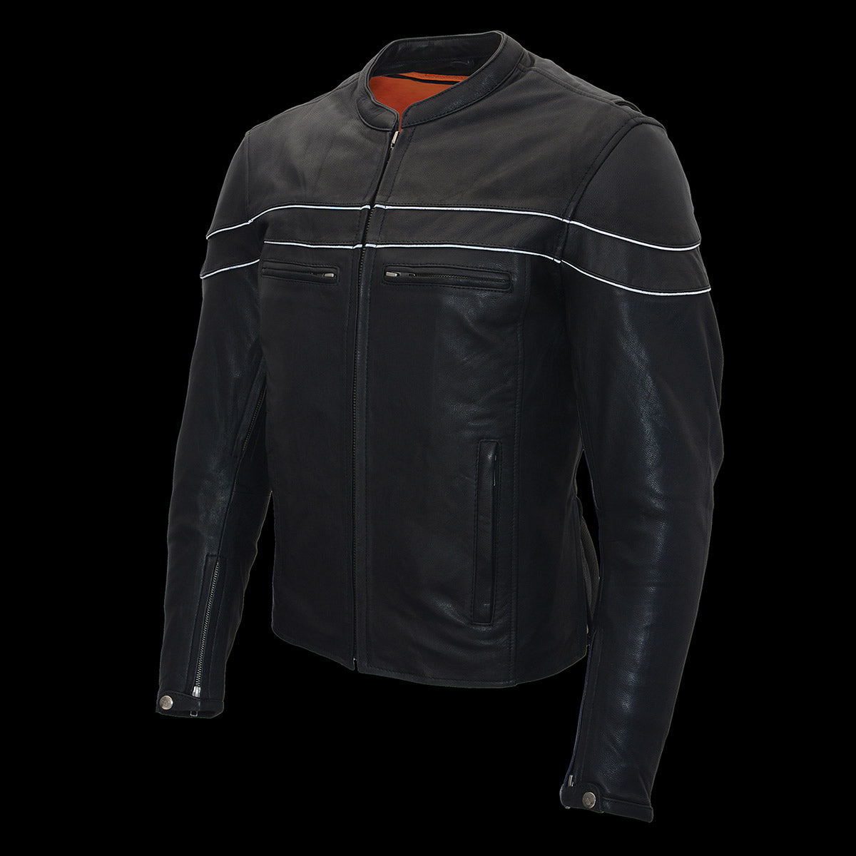 Milwaukee Leather ML1408RT Men's Retro Brown 'Savage' Sporty