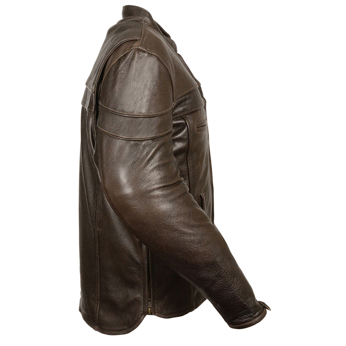 Milwaukee Leather ML1408RT Men's Retro Brown 'Savage' Sporty