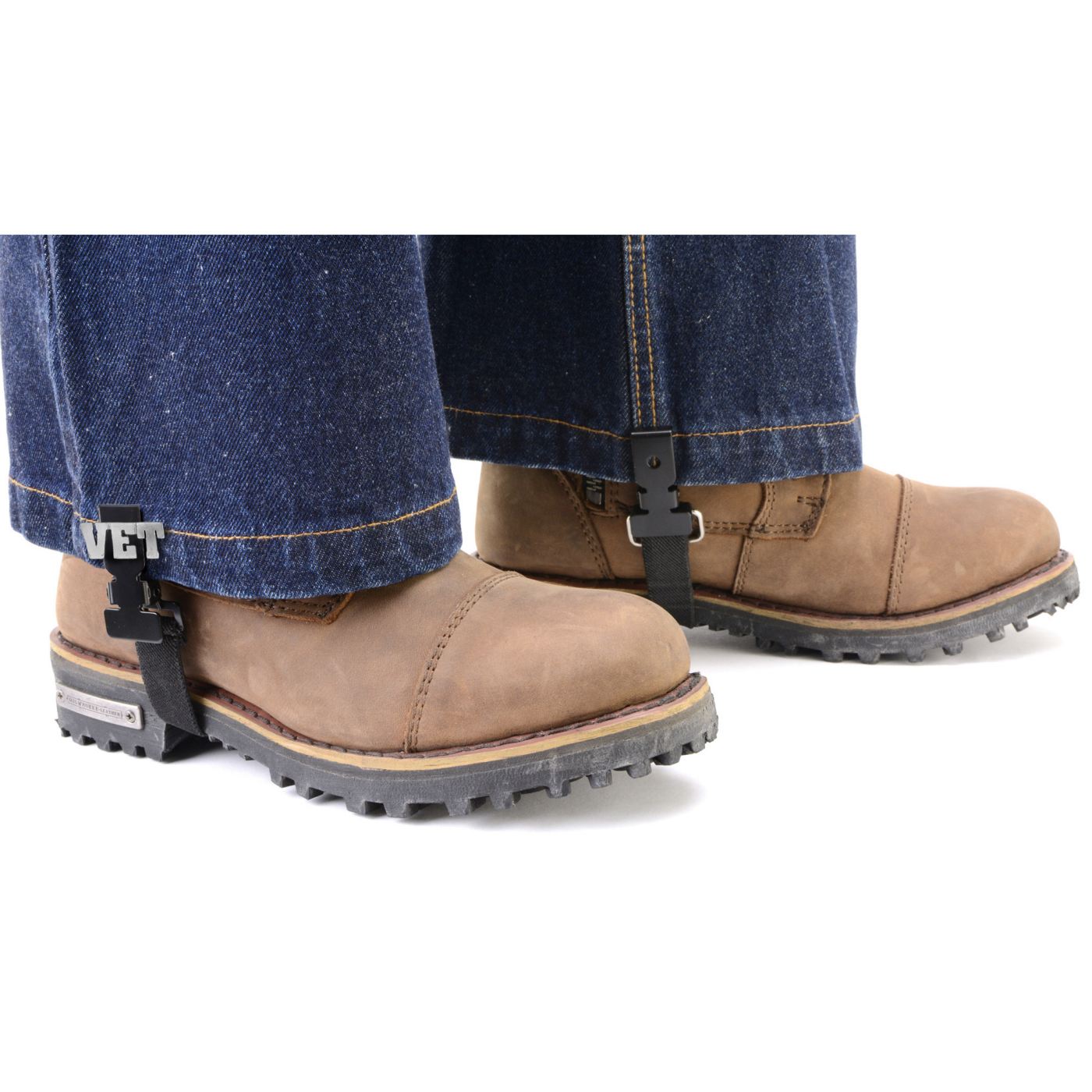 Milwaukee Leather MLA4017 VET Motorcycle Biker Elastic Bungee Clips for Chaps or Pants (Set of 2)