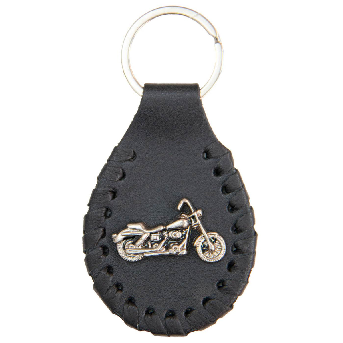 Milwaukee Leather Classic Chopper Pewter Emblem Key Chain - MLA9516