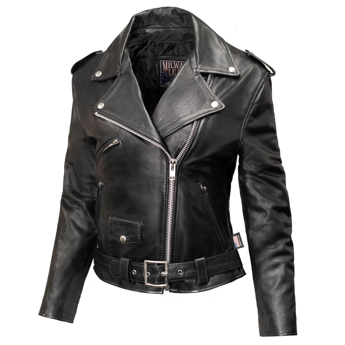 Milwaukee Leather USA MADE MLJKL5004 Women's Black The Flaunt