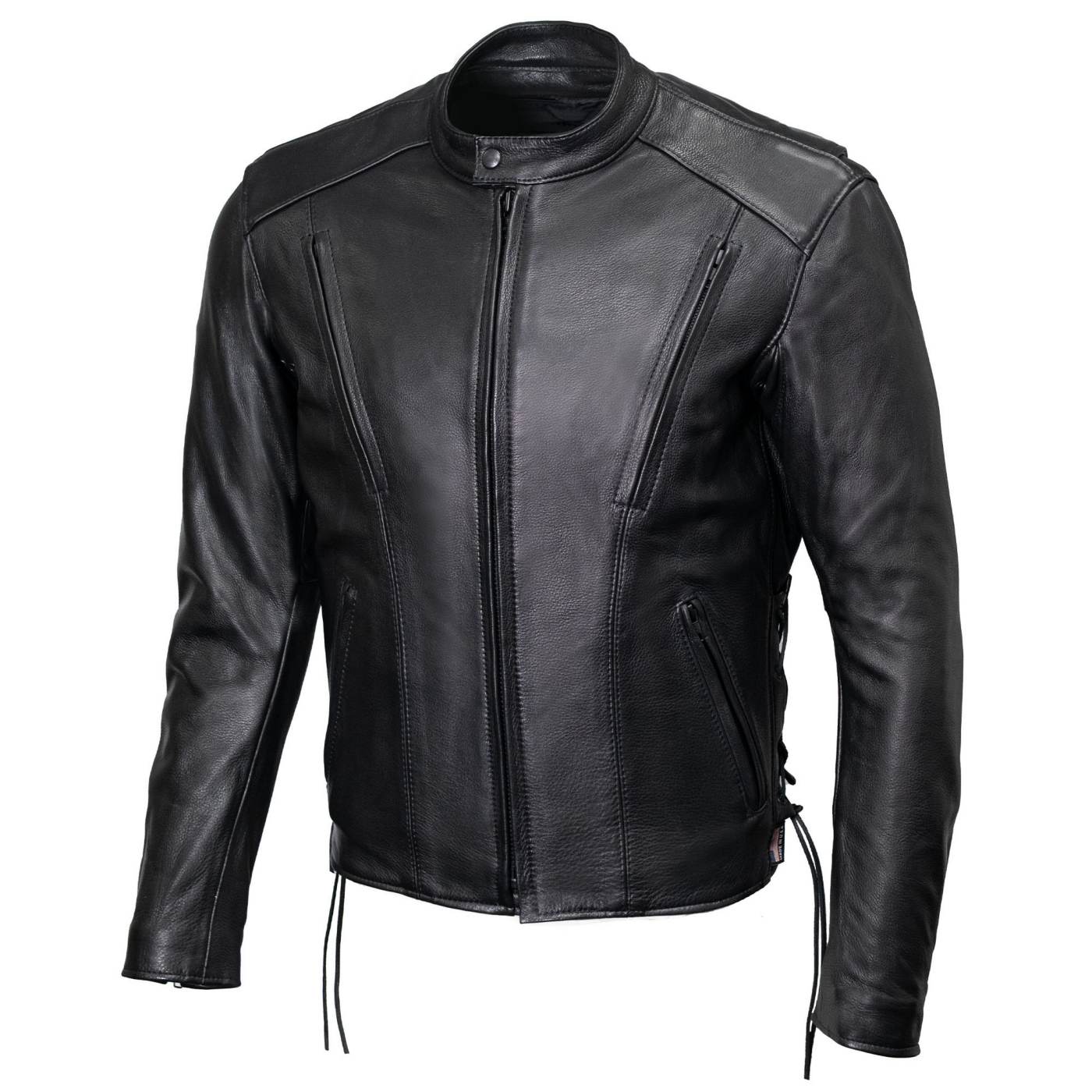 Milwaukee Leather USA MADE MLJKM5002 Men's Black Air Stream Vented