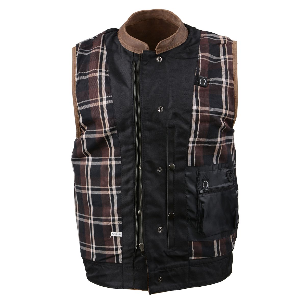 Milwaukee Leather MLM3519 Men's “Gambler” Crazy Horse Brown