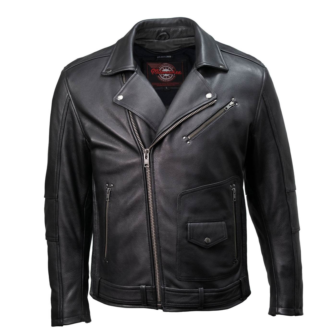 MMCC Men's Unforgiven Leather Motorcycle Jacket - MMC10008