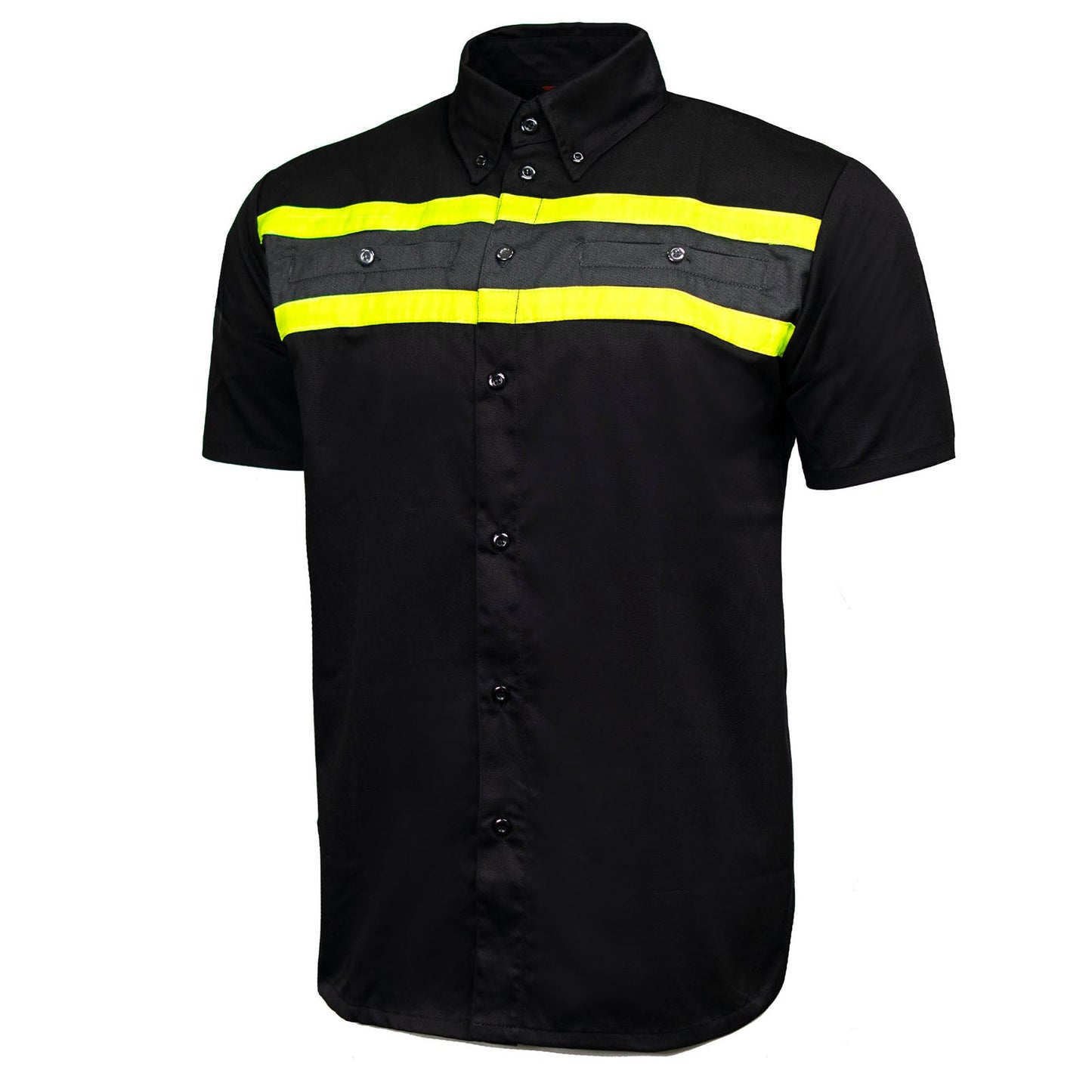 MMCC Men's Petrol Classic Mechanic Button Up Shirt - Dual Chest Pockets - Microfiber Panel - Rider Ready - MMC16007