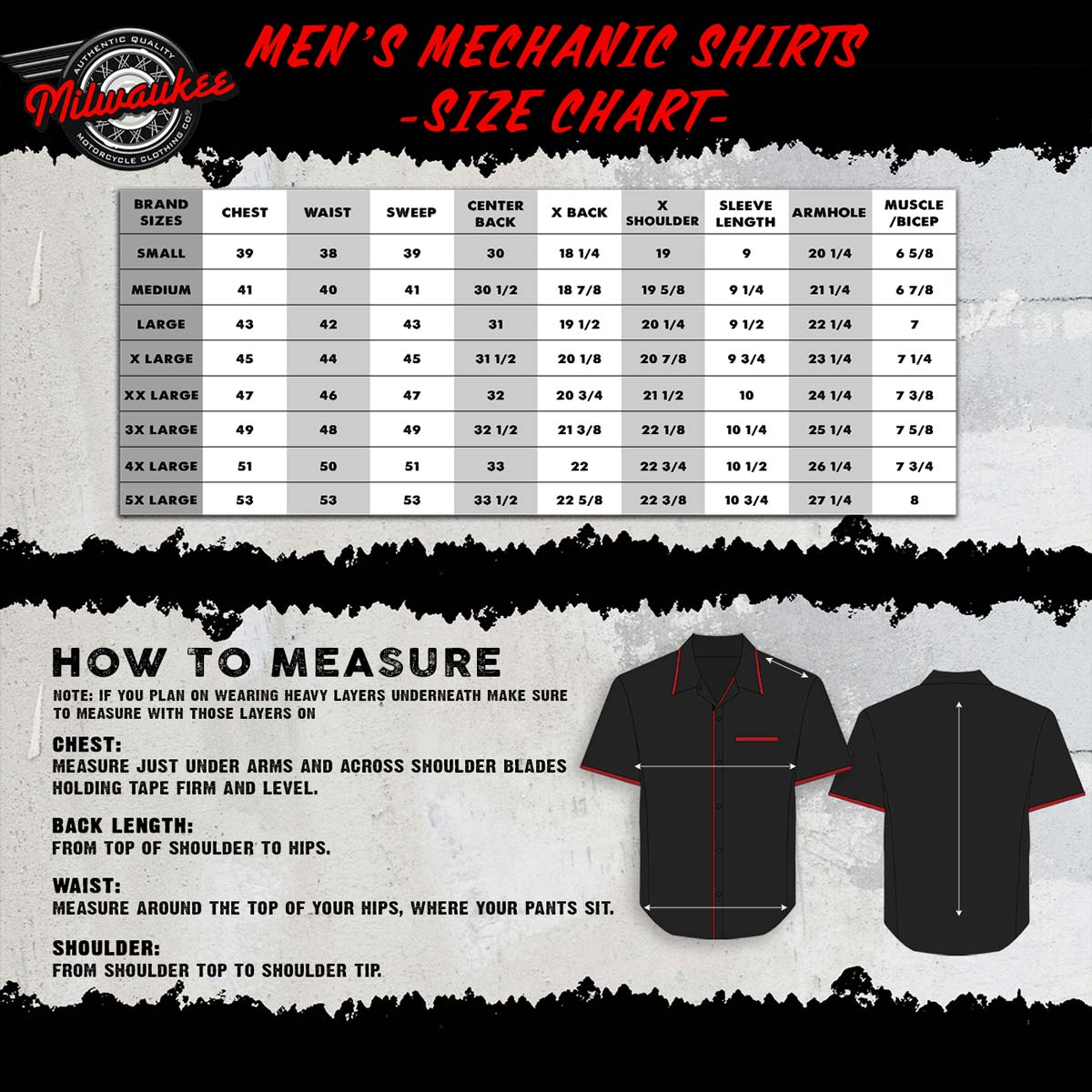 MMCC Men's Super Duty Red Mechanic Shirt - Microfiber Panel - MDM11663
